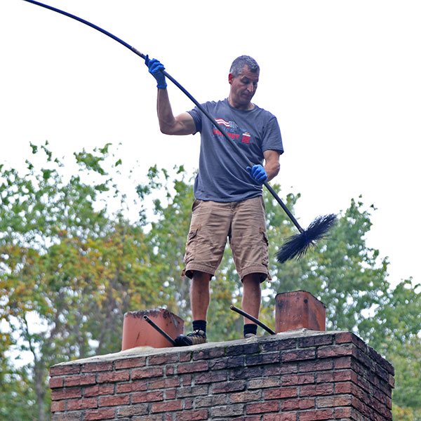 chimney cleaning professional