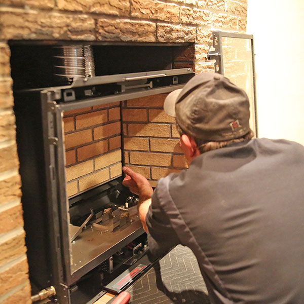 Gas fireplace installation in Morristown NJ