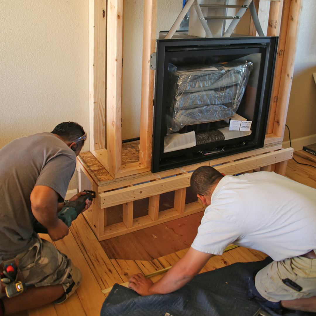 Fireplace insert installs in Fairfield County CT